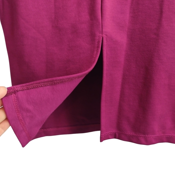Celine by Champion Women's Purple Dress V-Neck Half Sleeve Stretch Size Small - Picture 6 of 8